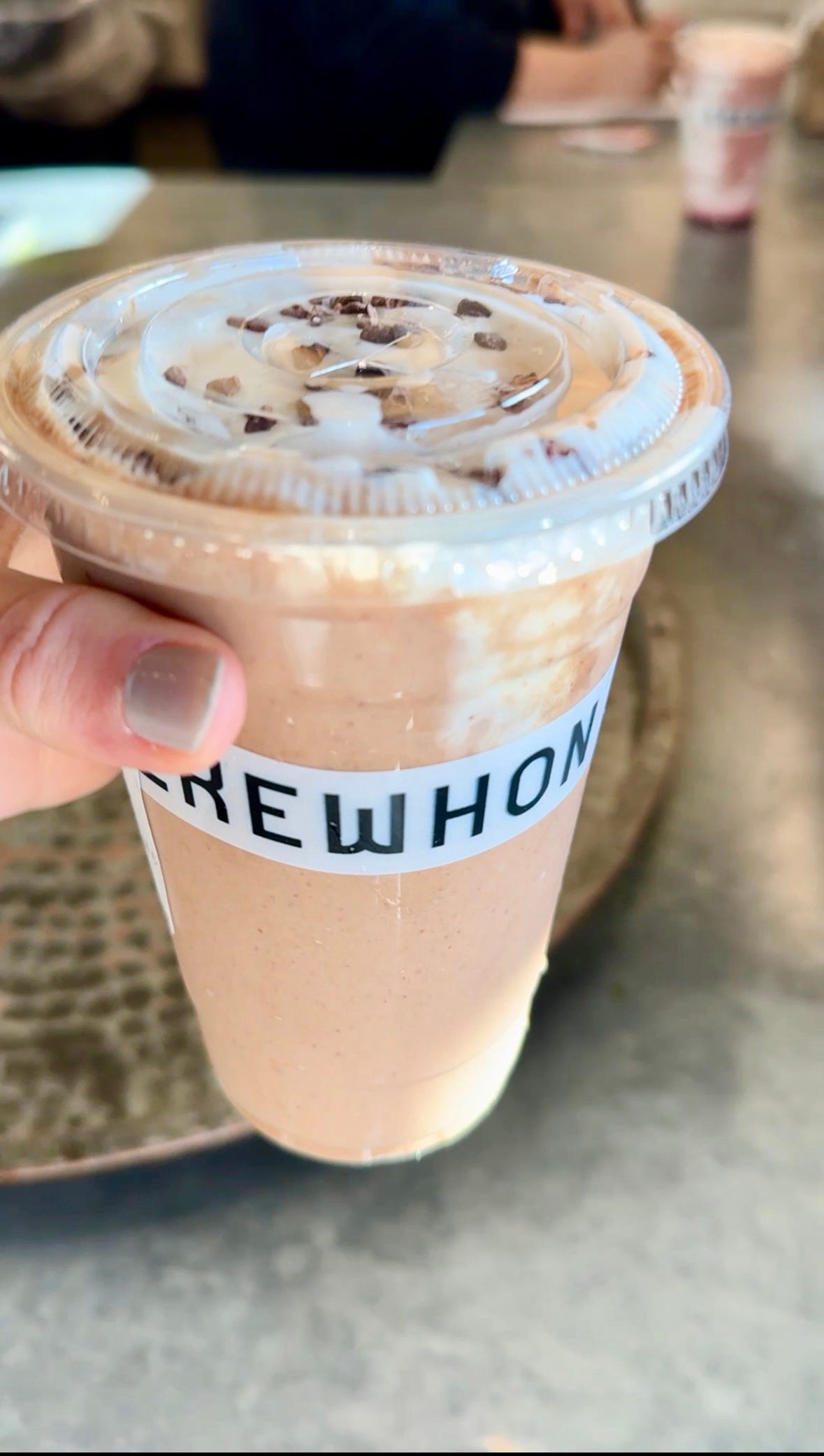 chocolate smoothie from Erewhon