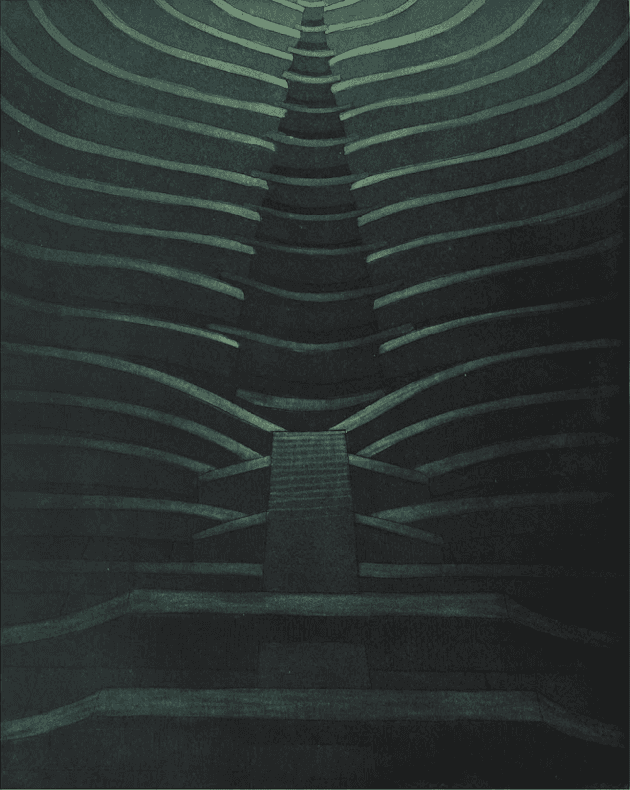 herd of sheep on road painting