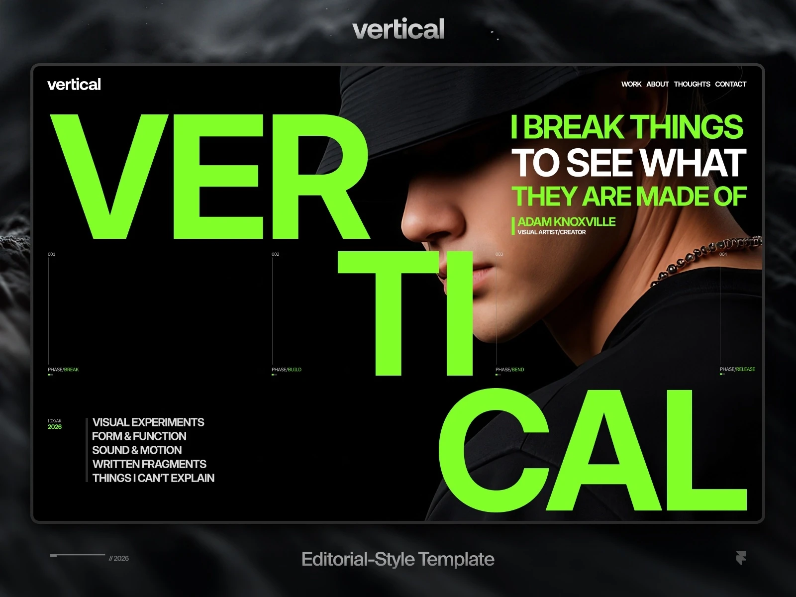Vertical Framer template