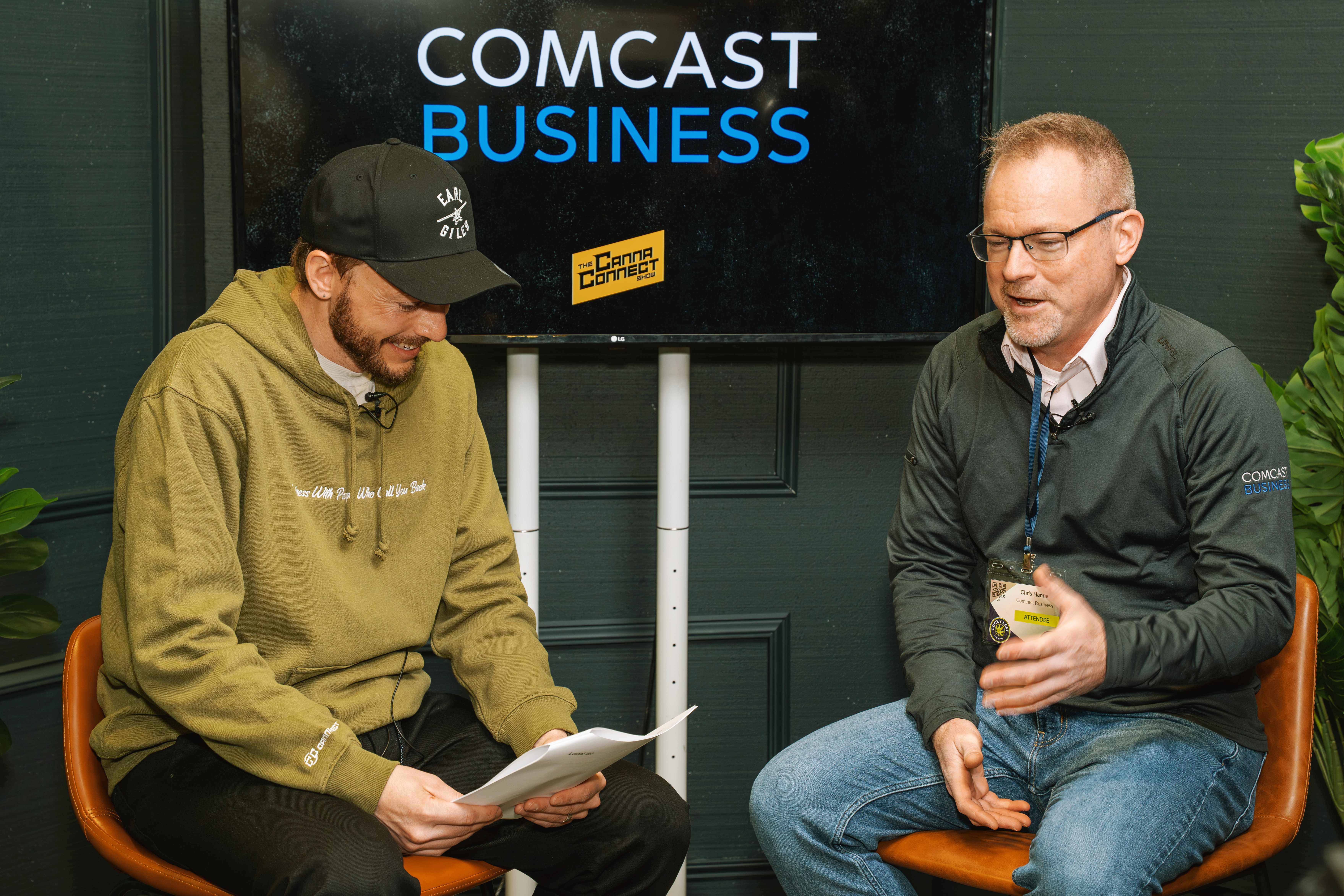 Stephen Eigenmann sitting down with Chris Hanna on The Canna Connect Show