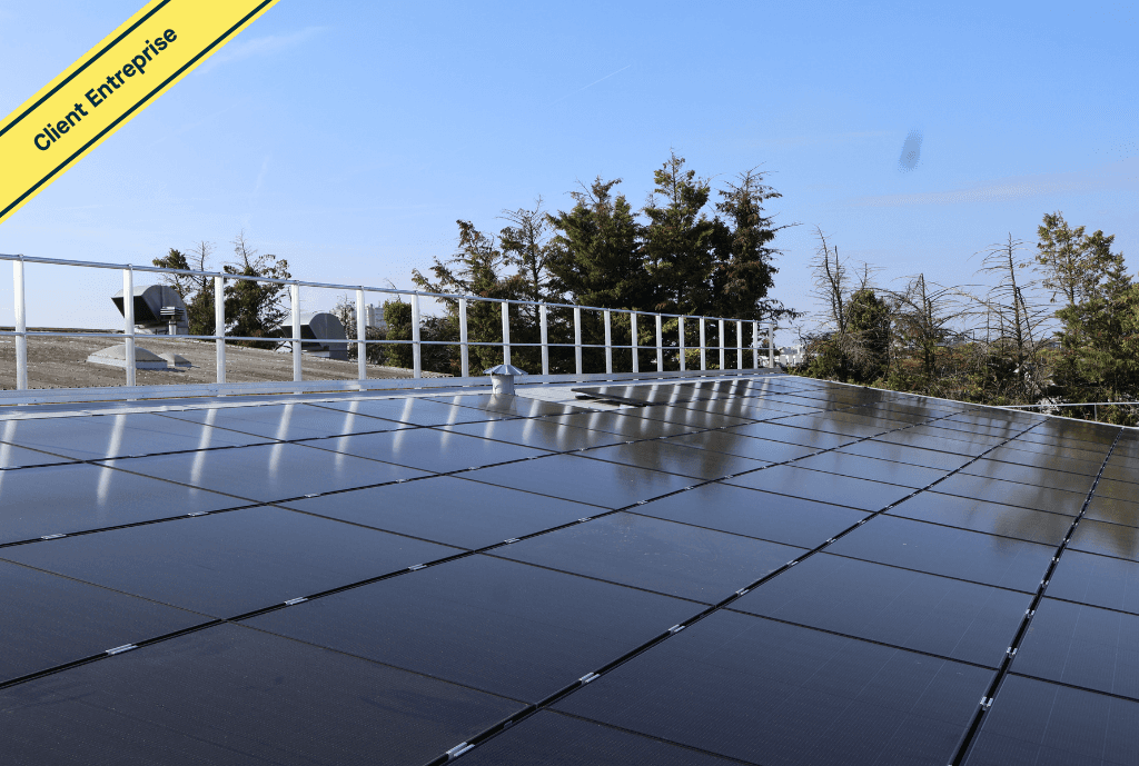 Photo d'une entreprise à Argenteuil dans le Val d’Oise en France équipée de panneaux photovoltaïques dont l'installation a été faite par Solarock.