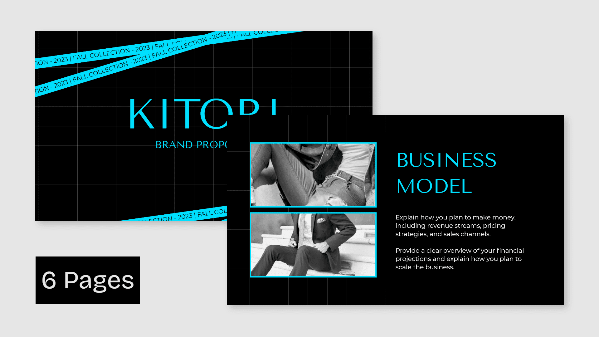 Kitori Brand Proposal presentation image template