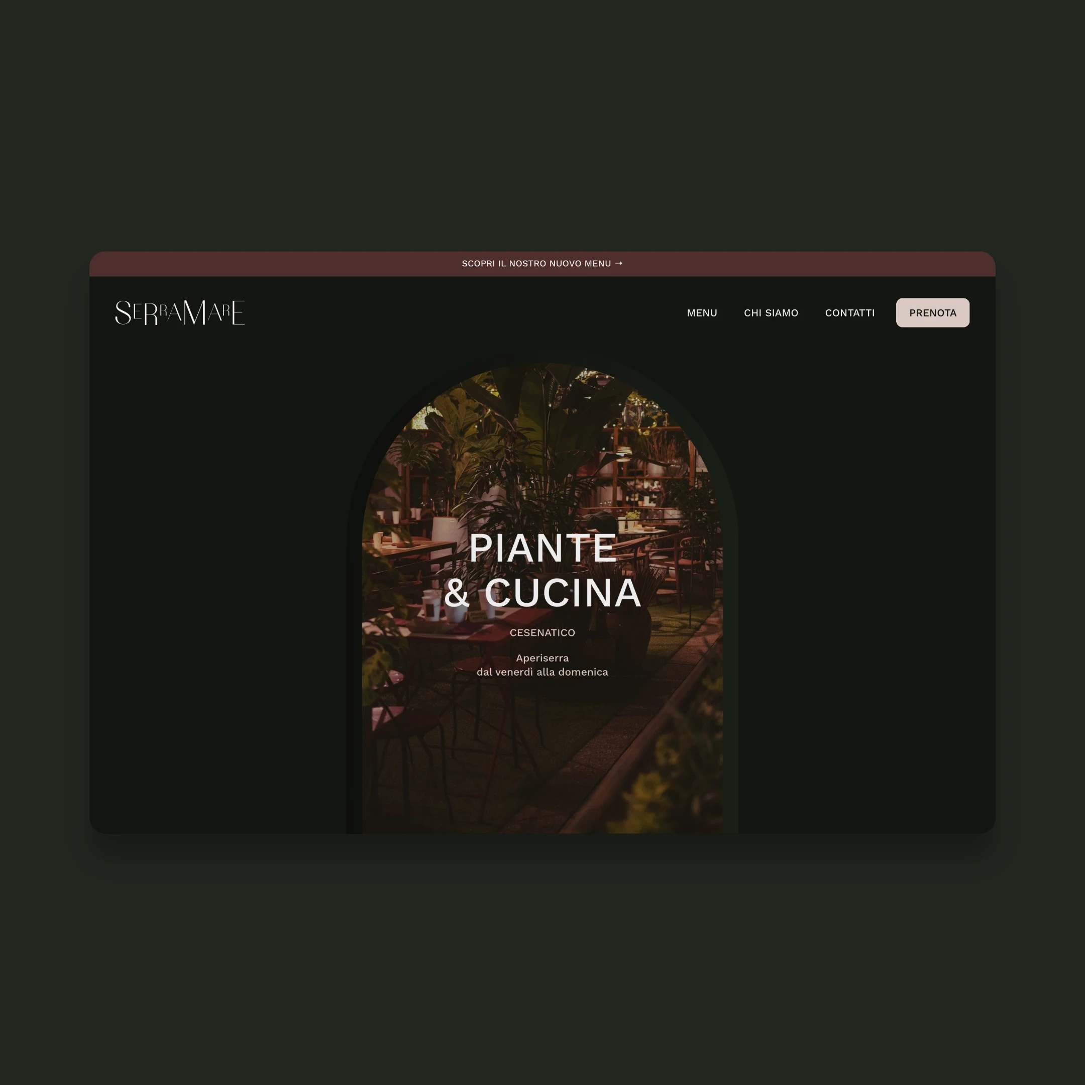 Sito web realizzato per Serramare - Cesenatico— web design Framer