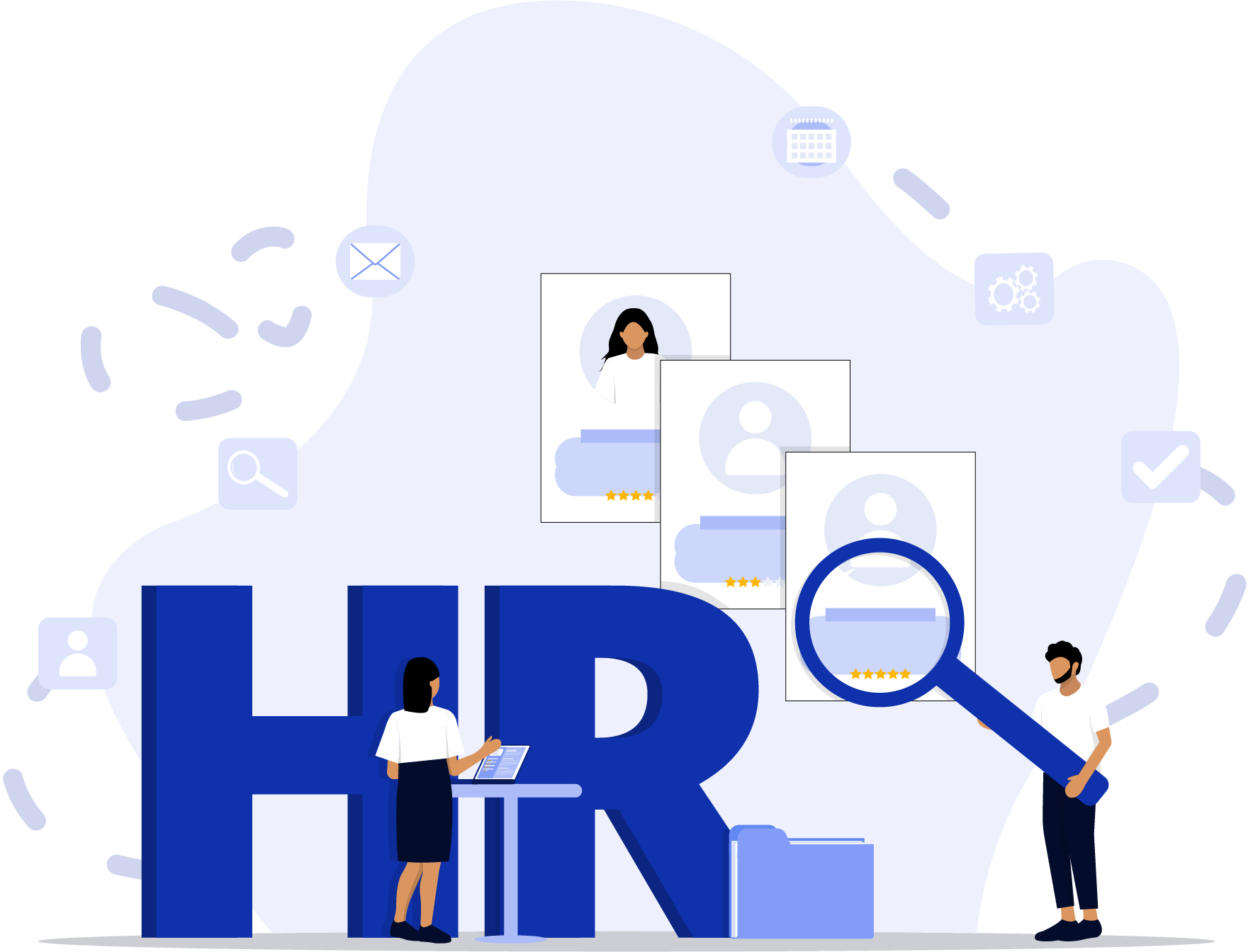 Vector image of Online MBA in HR Management from top universities in India