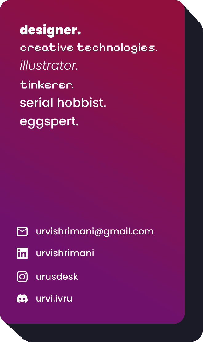 Business card front