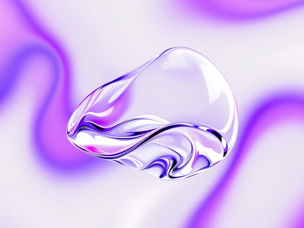 Abstract purple blob