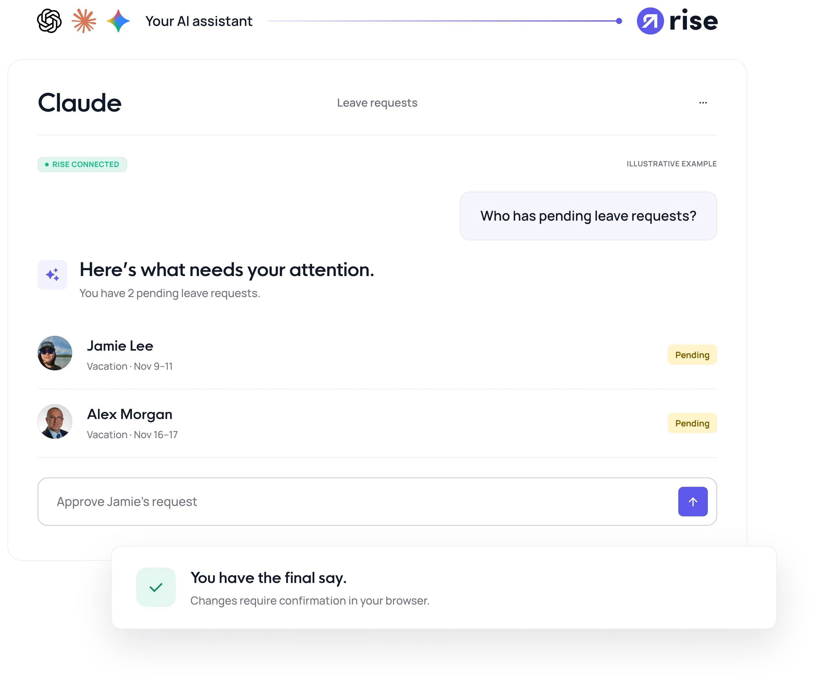 Woman working remotely on a laptop with Rise Stablecoin Payroll highlighting global payroll payments using USDC and USDT.