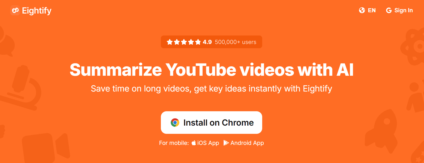 eightify  - Best AI for Book Summary