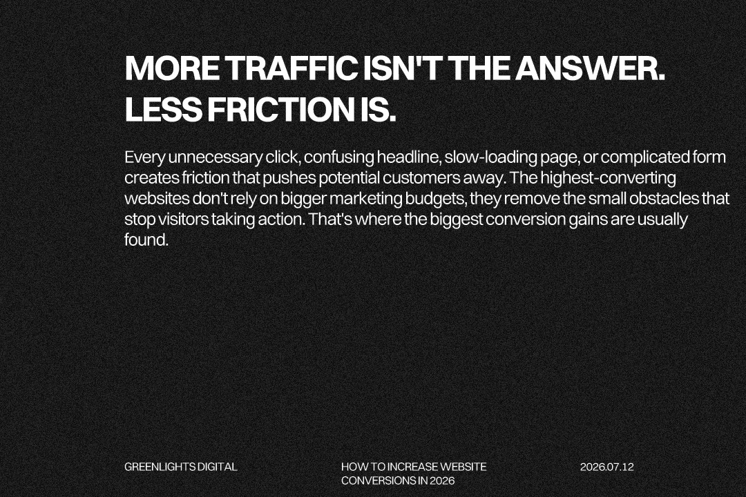 Increase website conversions