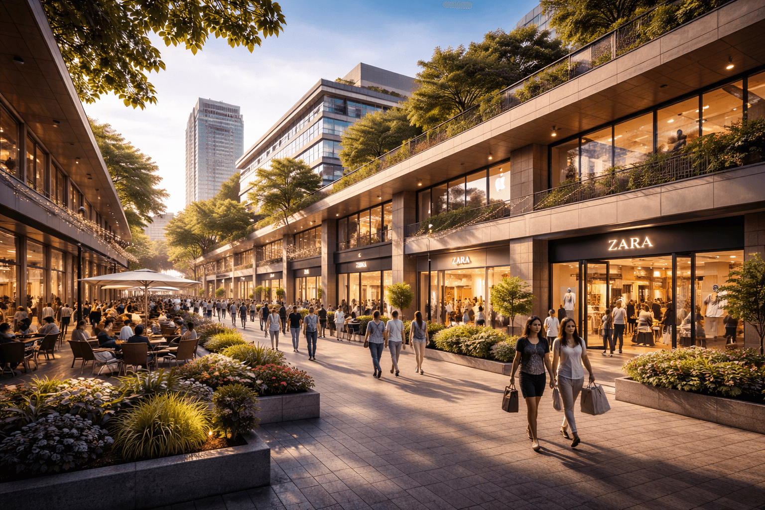 Street-facing retail spaces by M3M in Sector 88A, Gurugram designed for strong footfall and daily commercial activity.