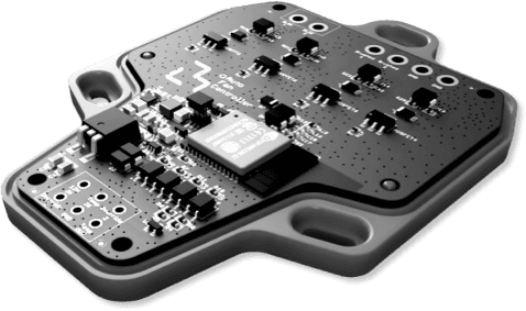 Custom hardware prototype with circuit board and components for a super car fan control
