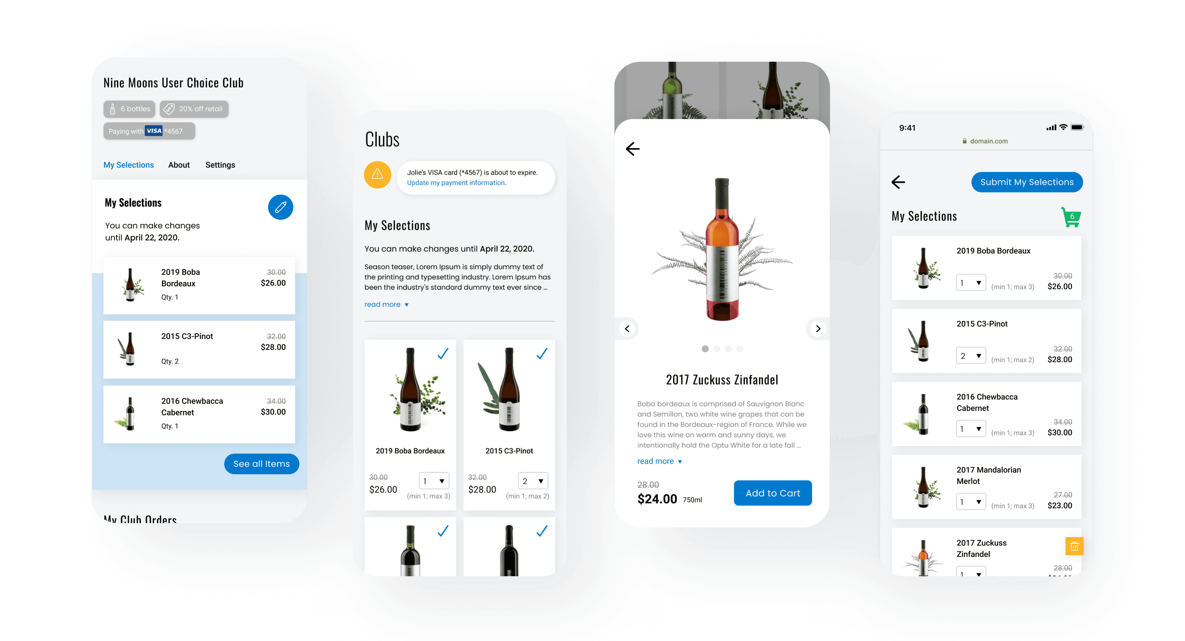 Hootsuite product dashboard pictured in mobile views