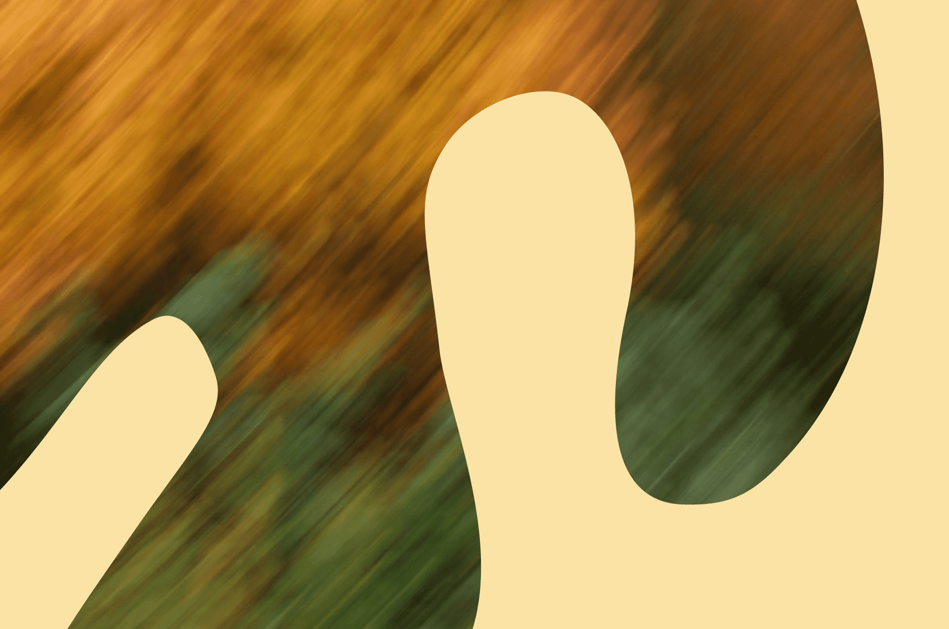 Abstract orange and green motion blur waves, representing Hey Sid's agile ABM edge over Demandbase for B2B account targeting in 2026