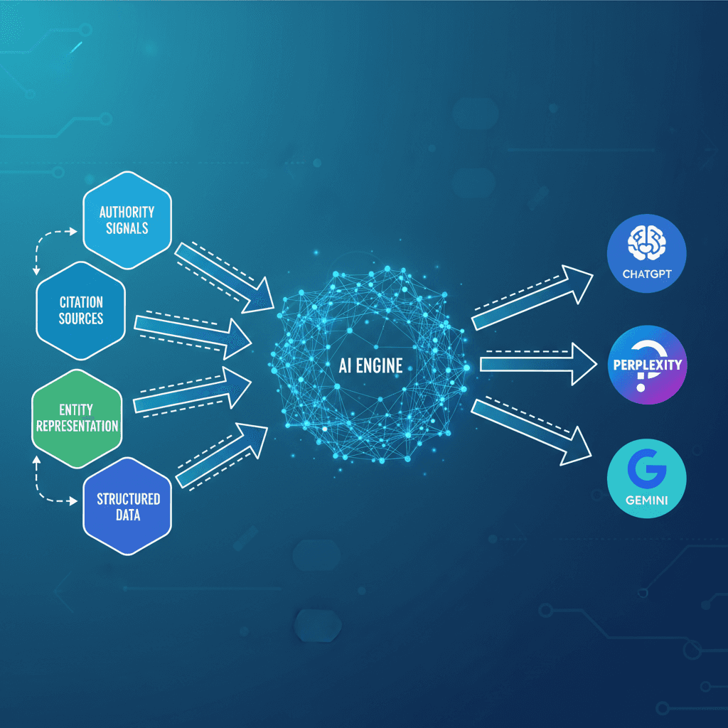 How AI search engines evaluate and cite brands using authority signals and structured data