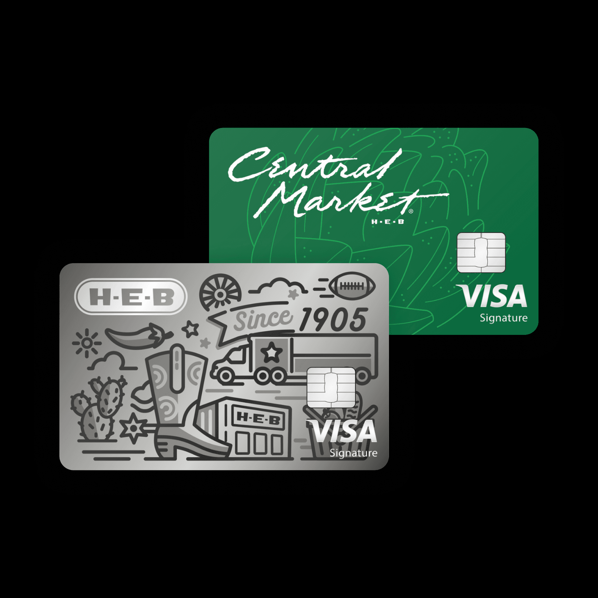 The H-E-B Visa Signature® Credit Card and Central Market Visa Signature® Credit Card