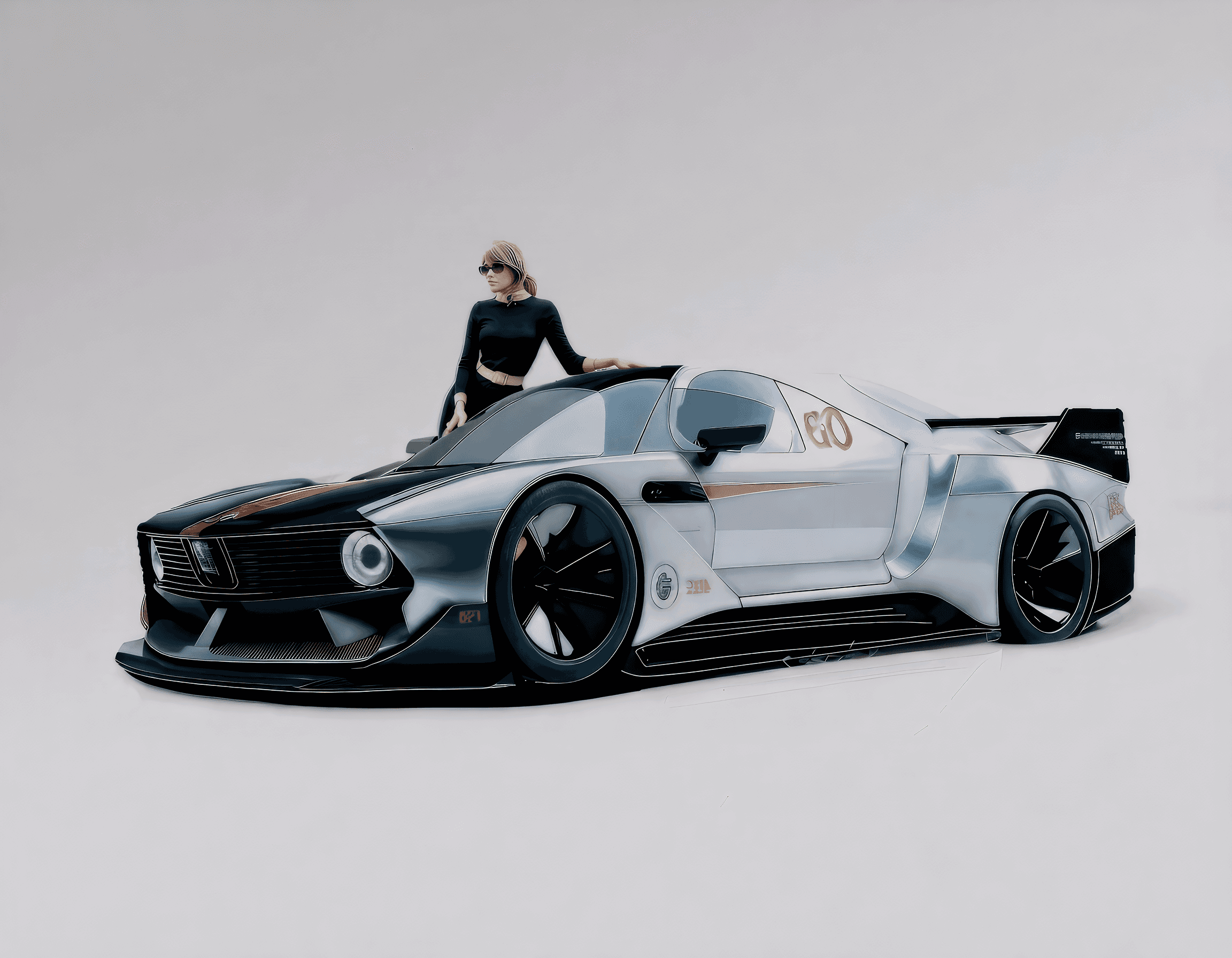 Man posing in the woods.