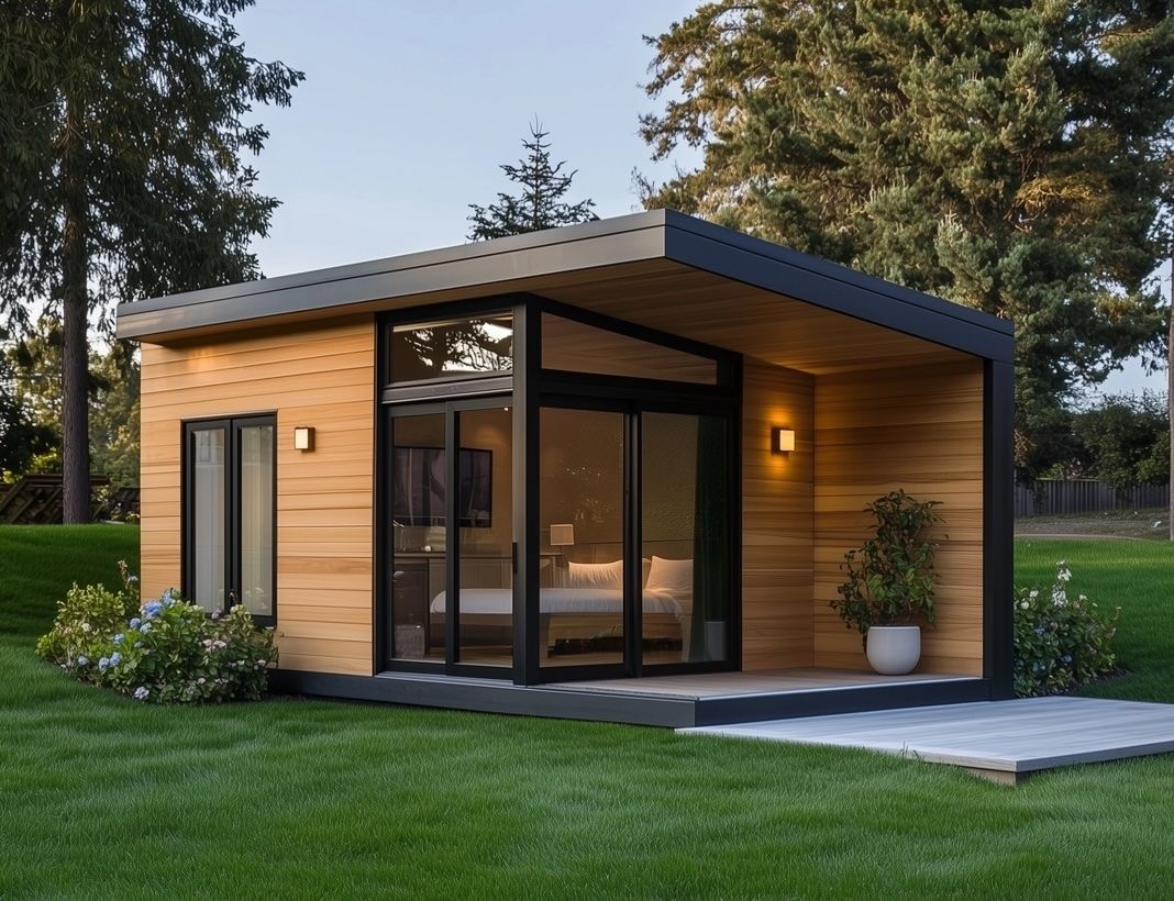 Mesocore white home exterior with gable roof and covered porch
