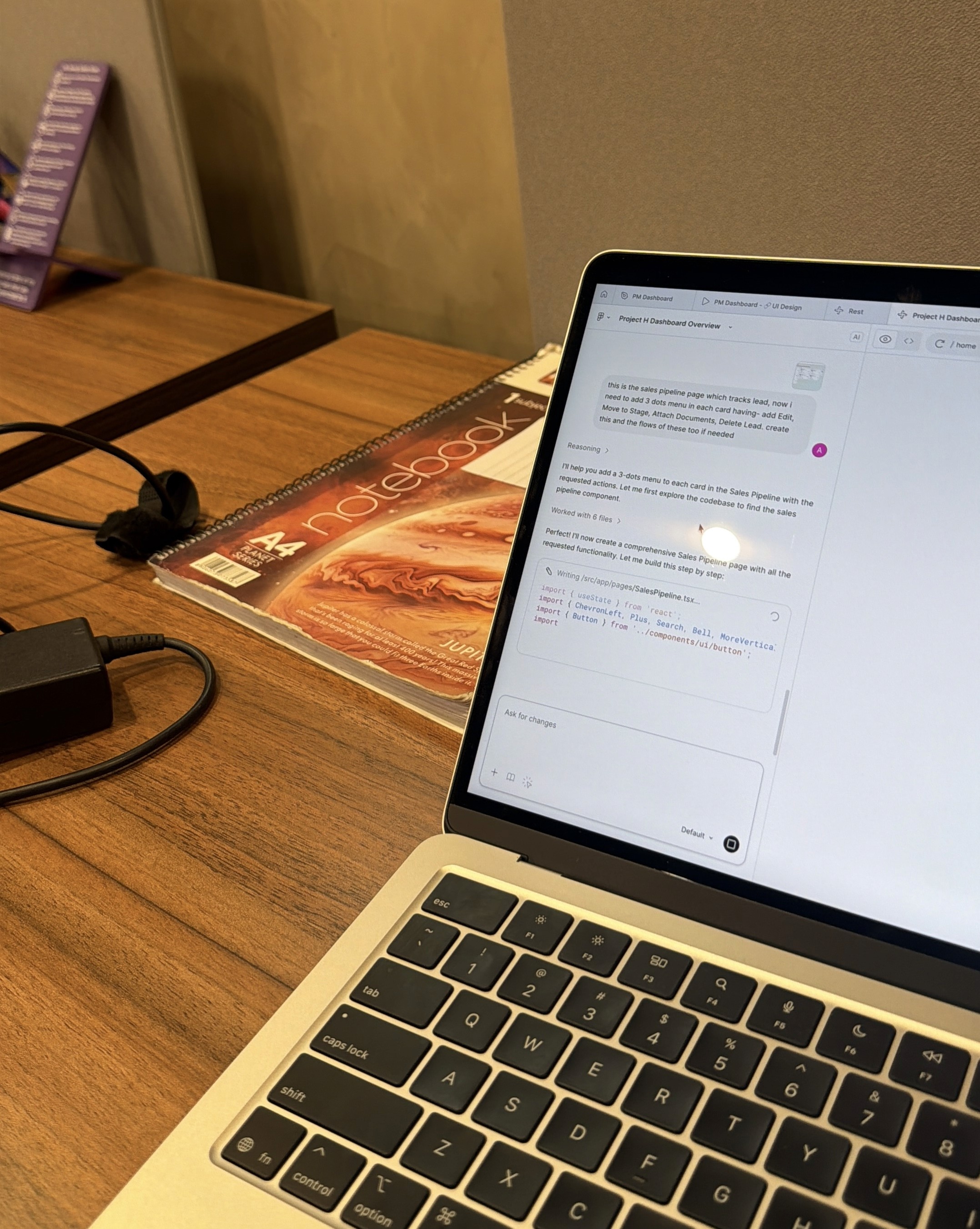 Brainstorming on whiteboard