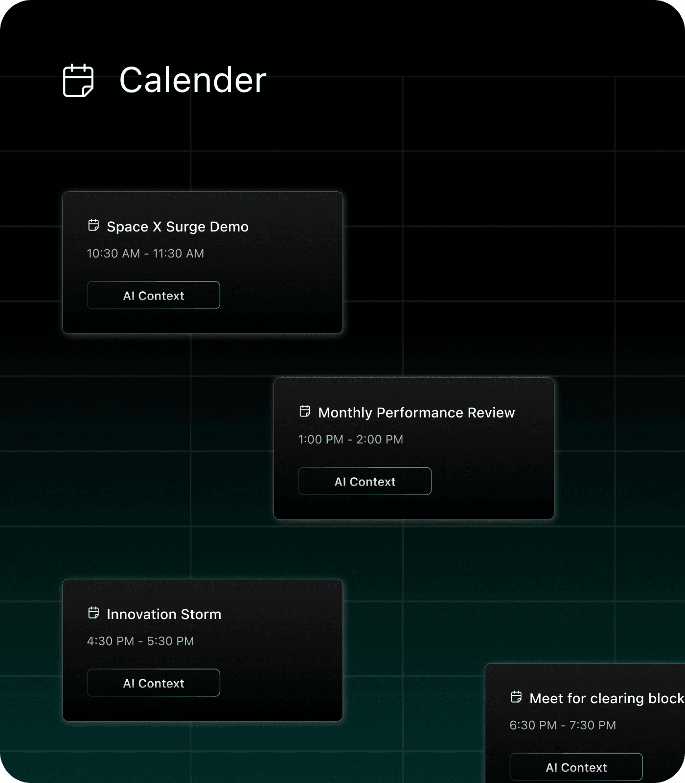 AI calender
