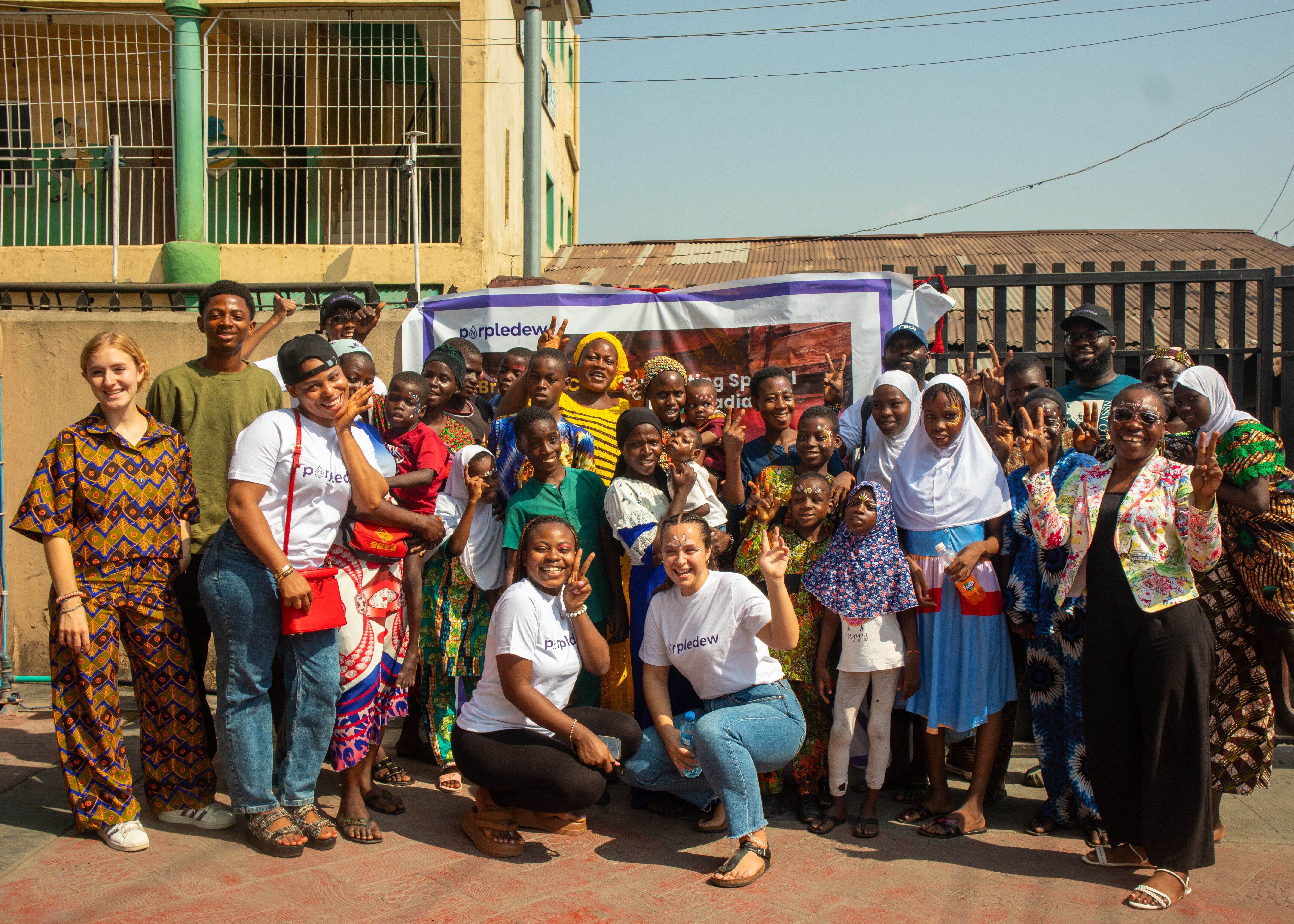 Group picture with everybody present after the outreach