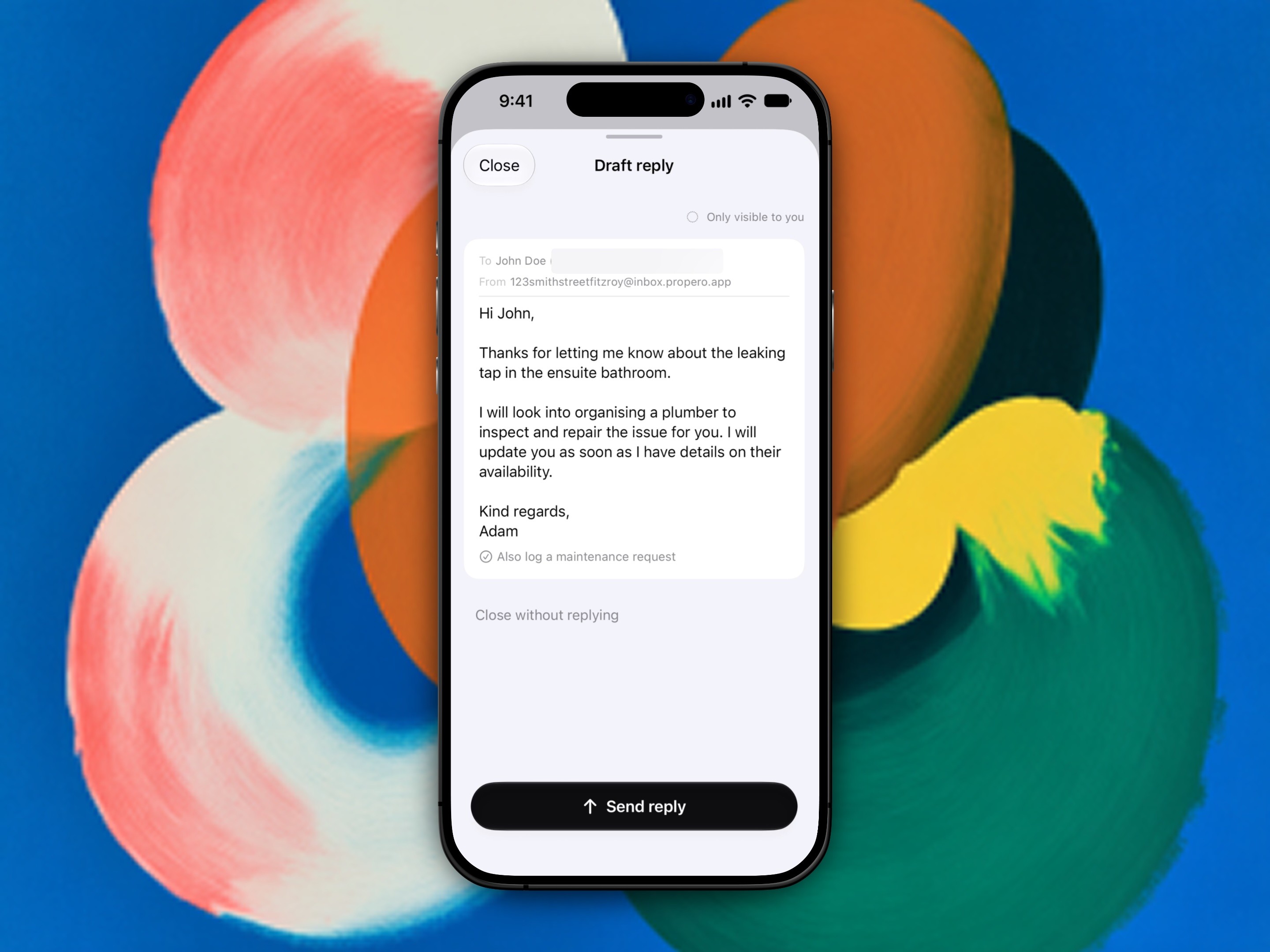 Triage tenant emails