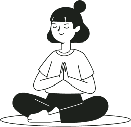 Woman meditating