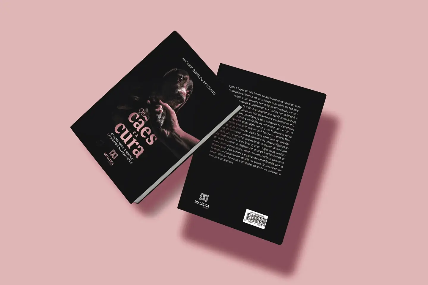 Design e diagramação de Capa Livro Os Cães e a Cura Editora Dialética Design Editorial Ambi Criativa