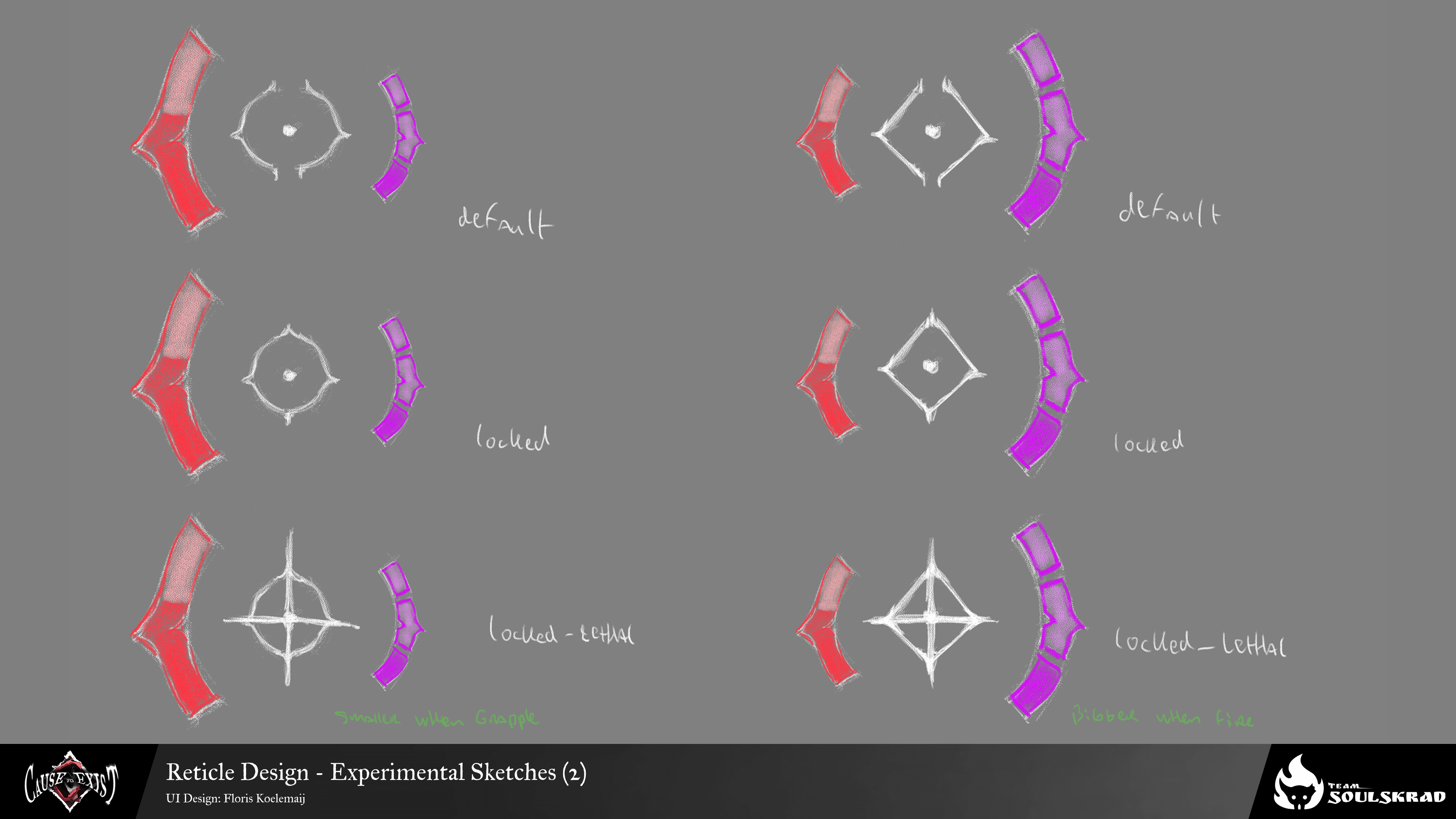 Cause to Exist Steam Demo UI design process