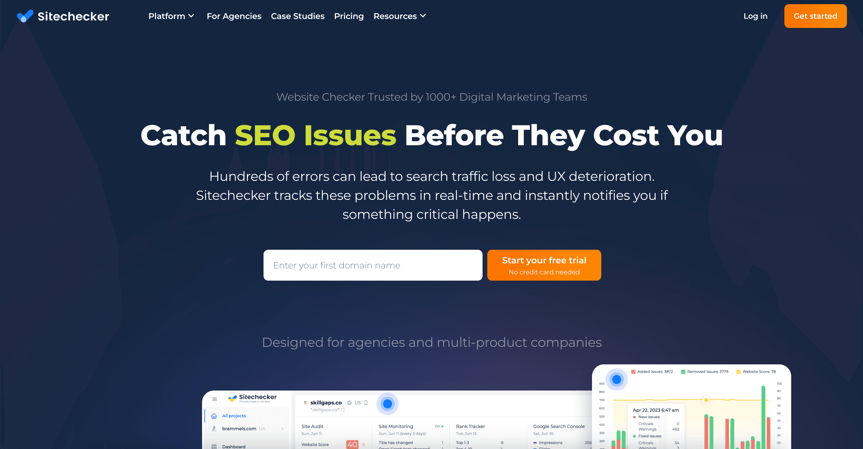Sitechecker home page