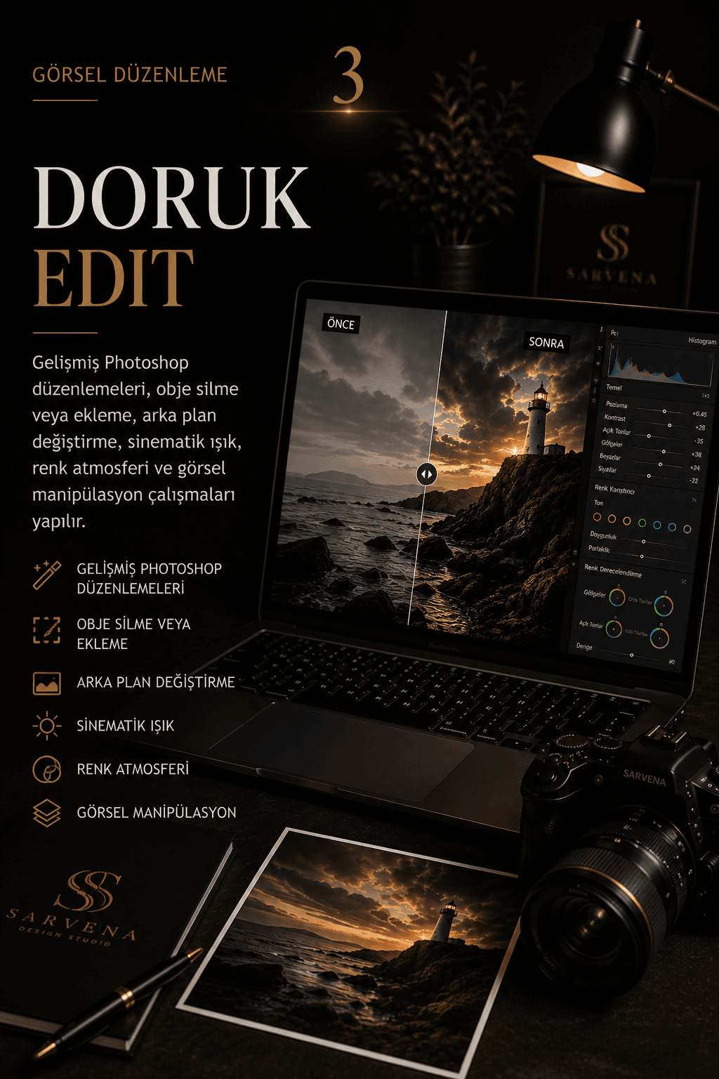 sarvena site tasarımı doruk edit