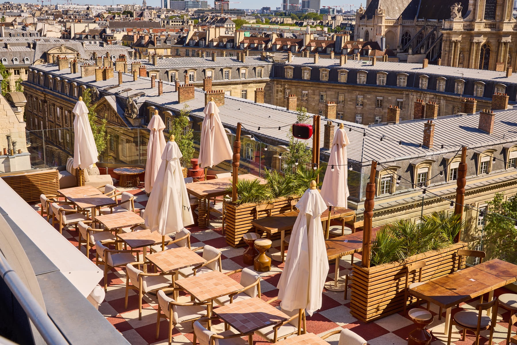 rooftop du 7e étage terraza mikuna vu de haut