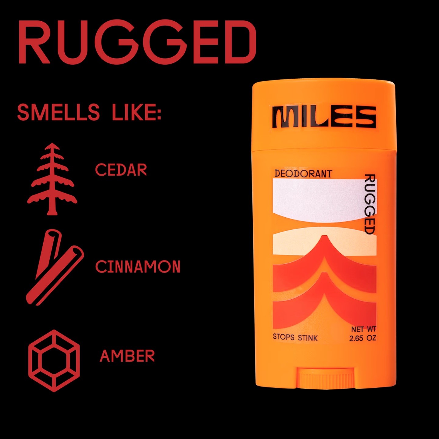 Miles Deodorant Amazon Rugged
