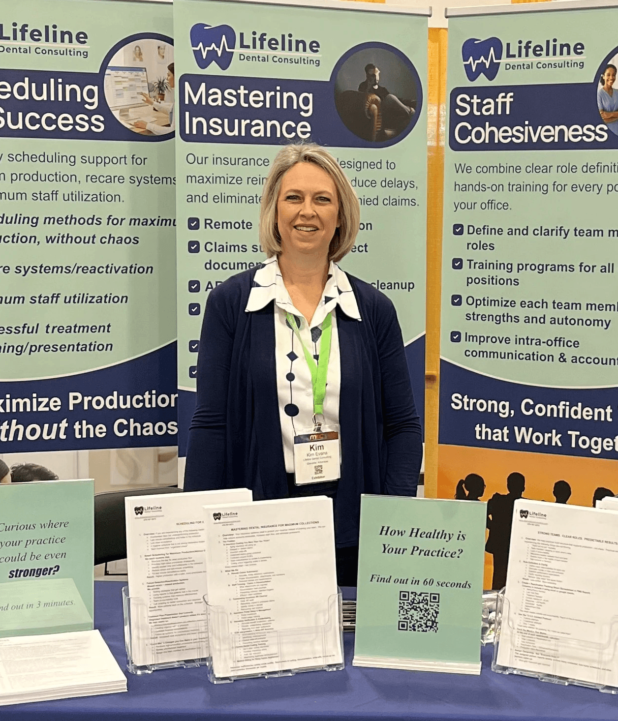 Kim Evans, Specialist in Practice Transformation, focuses on operations, staff cohesiveness, and training. At Lifeline Dental Consulting, she helps dentists build confident, efficient teams and sustainable practice systems.
