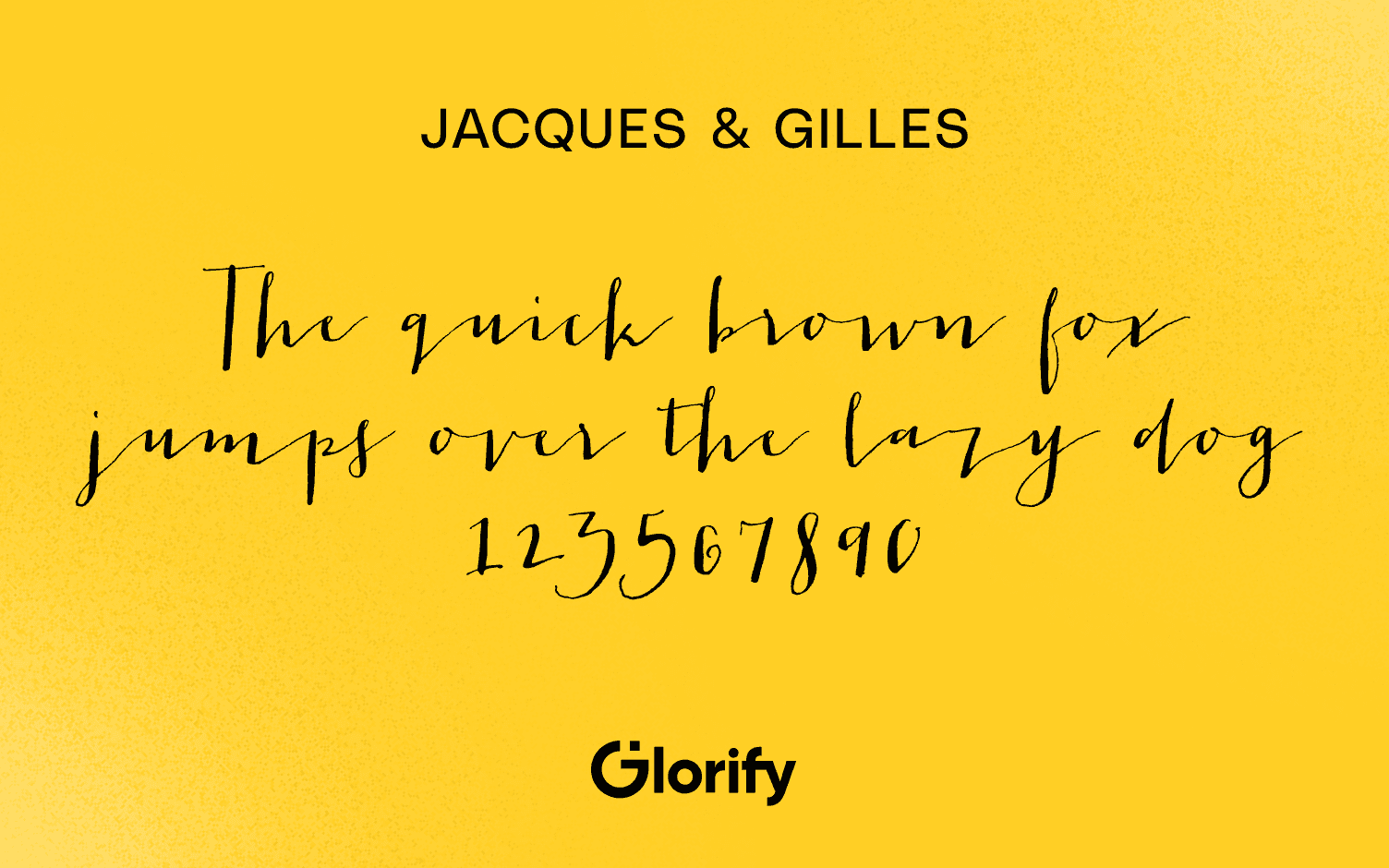 Jacques & Gilles Cursive font