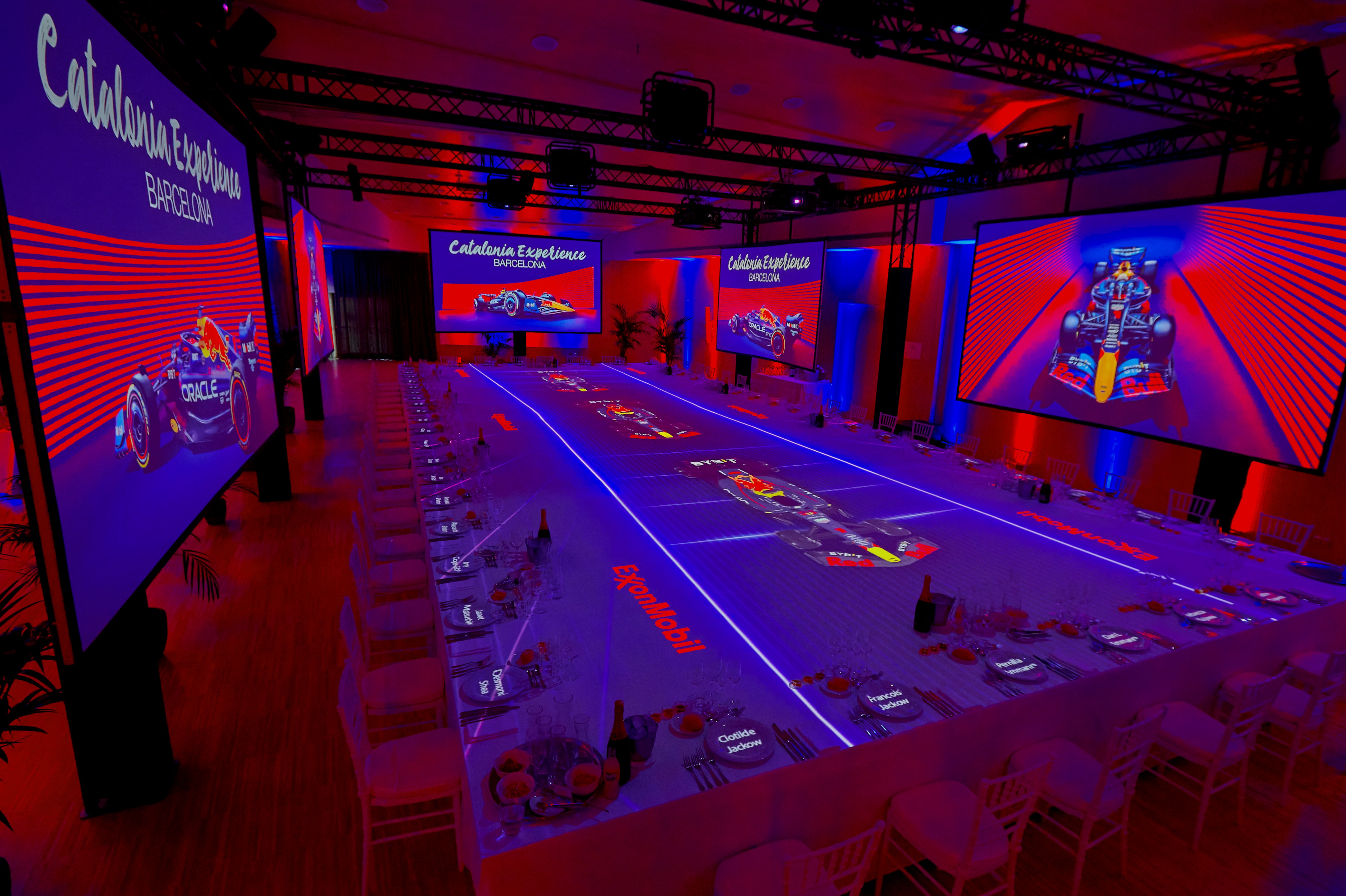 Luxury dining experience ExxonMobil event at the Monaco Grand Prix Formula 1 – Luxury event photographer.