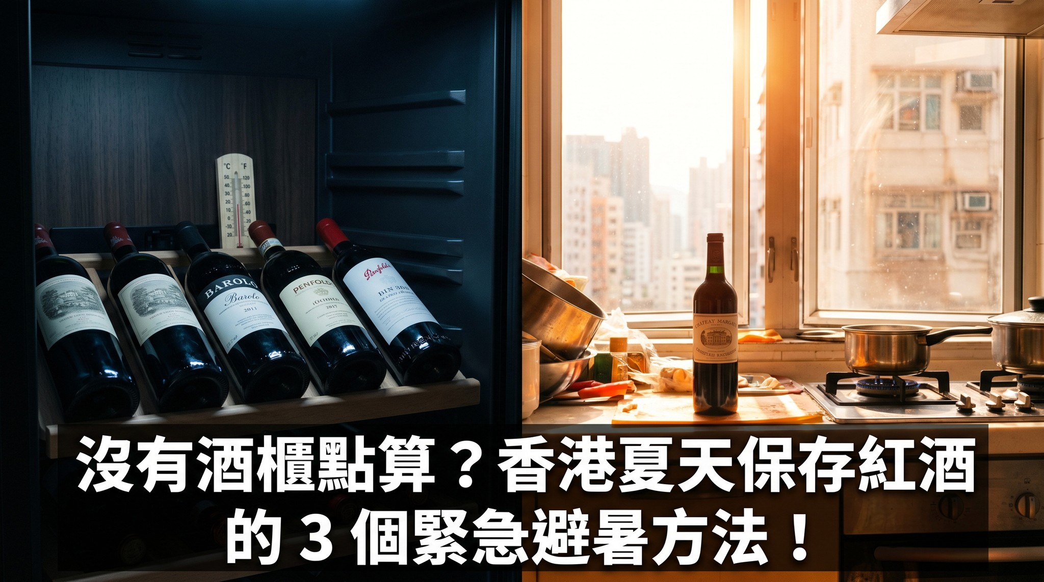 沒有酒櫃點算？香港夏天家居保存紅酒的 3 個緊急避暑方法