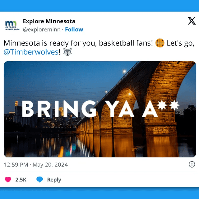 Explore minesota travel ad