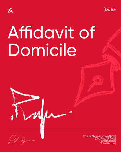 Affidavit of Domicile