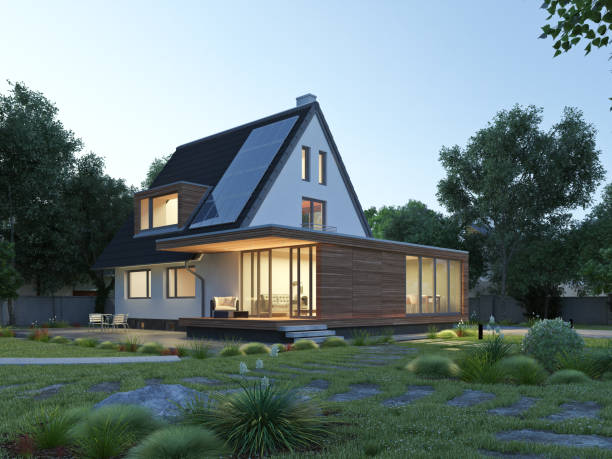 Modern huis met houten aanbouw gerealiseerd door ADCM Bouw in Groningen