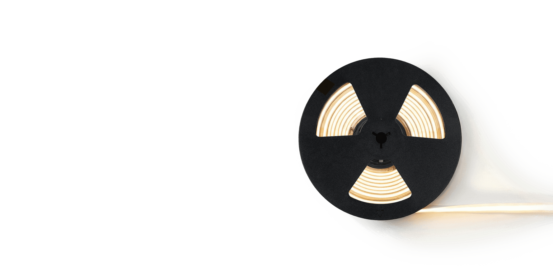 a part of the black headphone