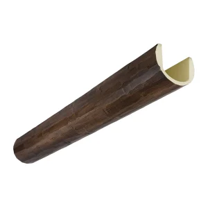 Round faux wood beam – 6x5x120 inches in Kona Brown finish with peeled log texture