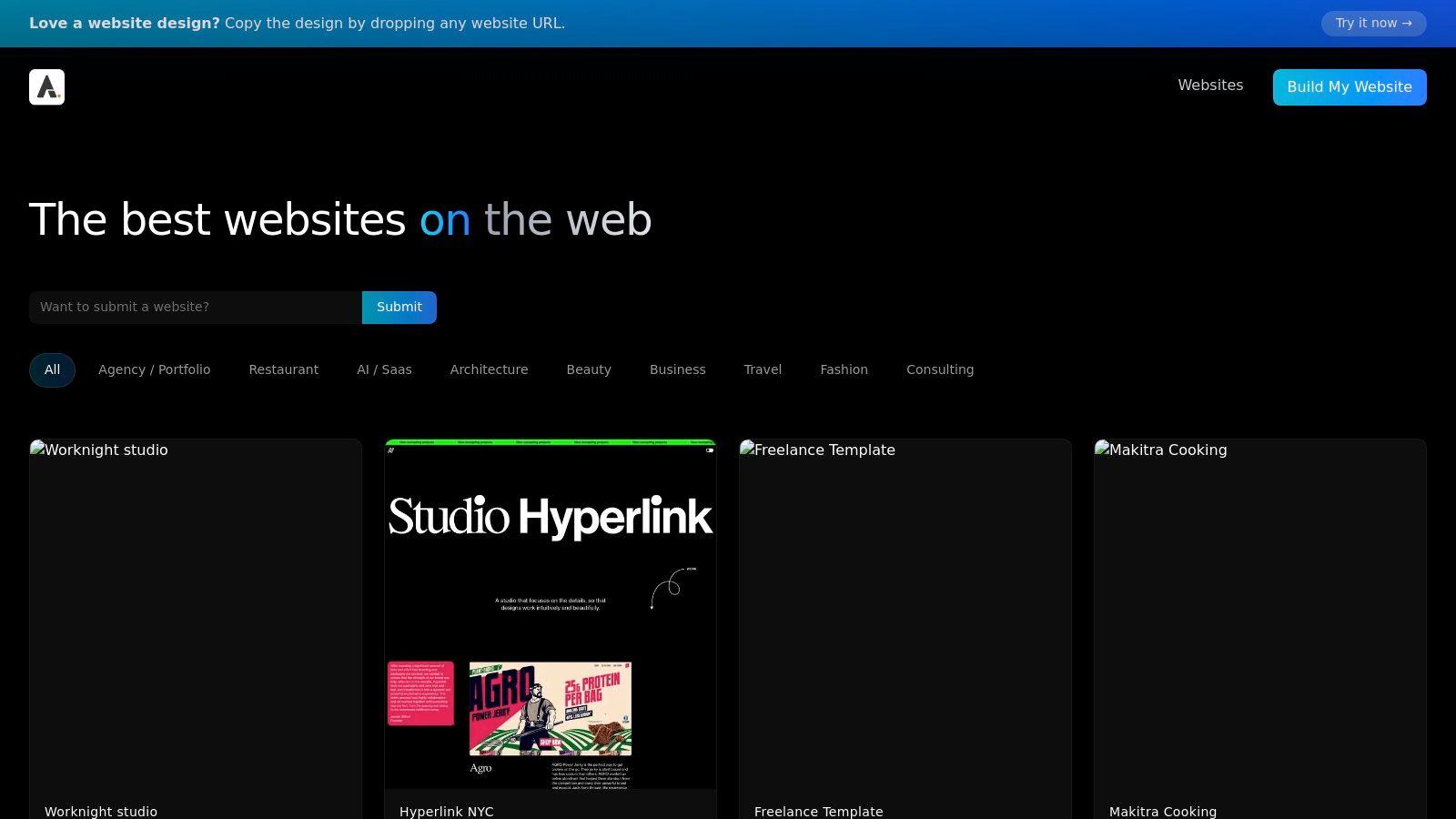 Alpha Web Gallery — The best websites on the web
