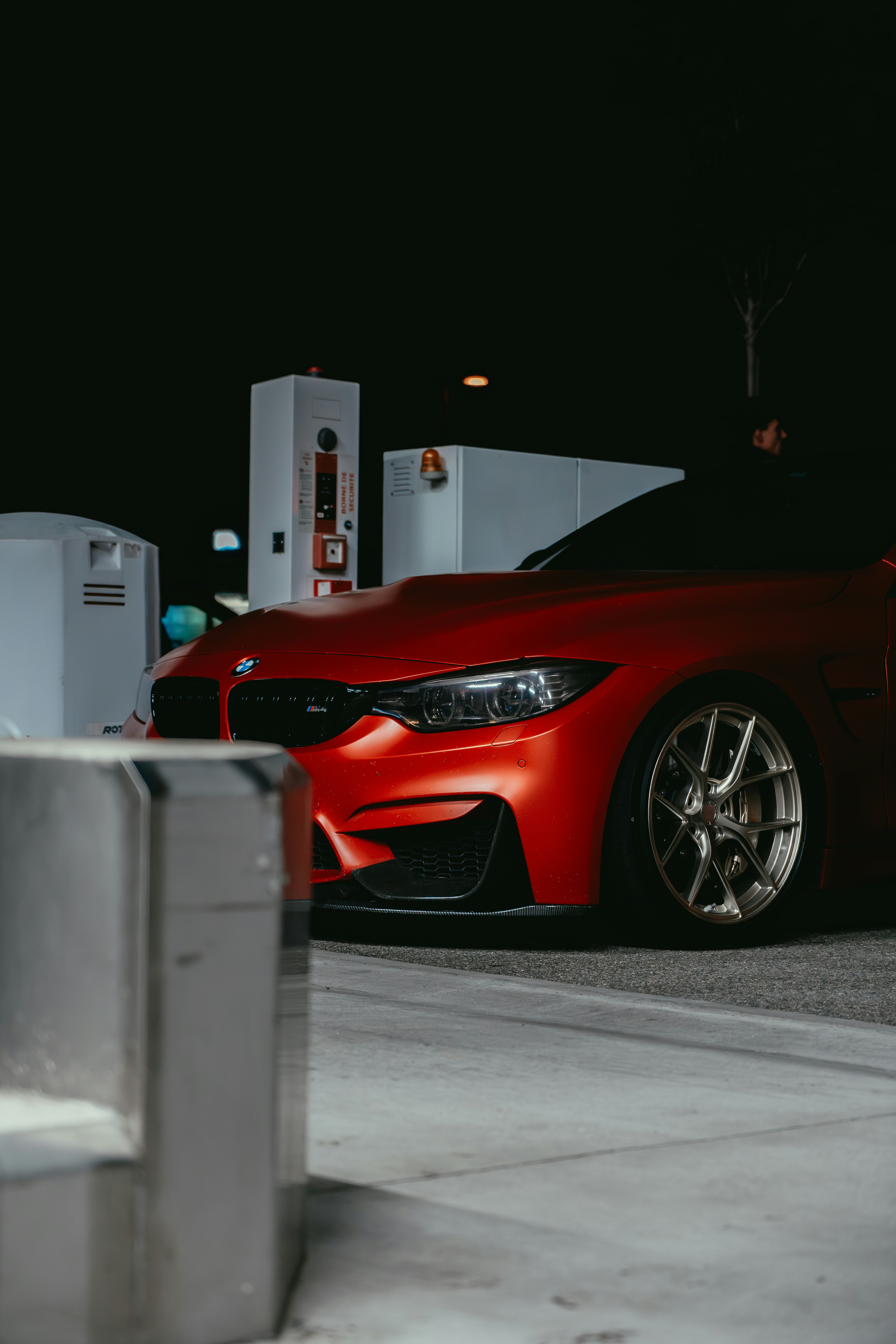 BMW M with a business logo
