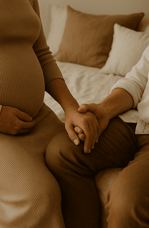Close-up of a tree stump showing growth rings and a textured brown wood surface.