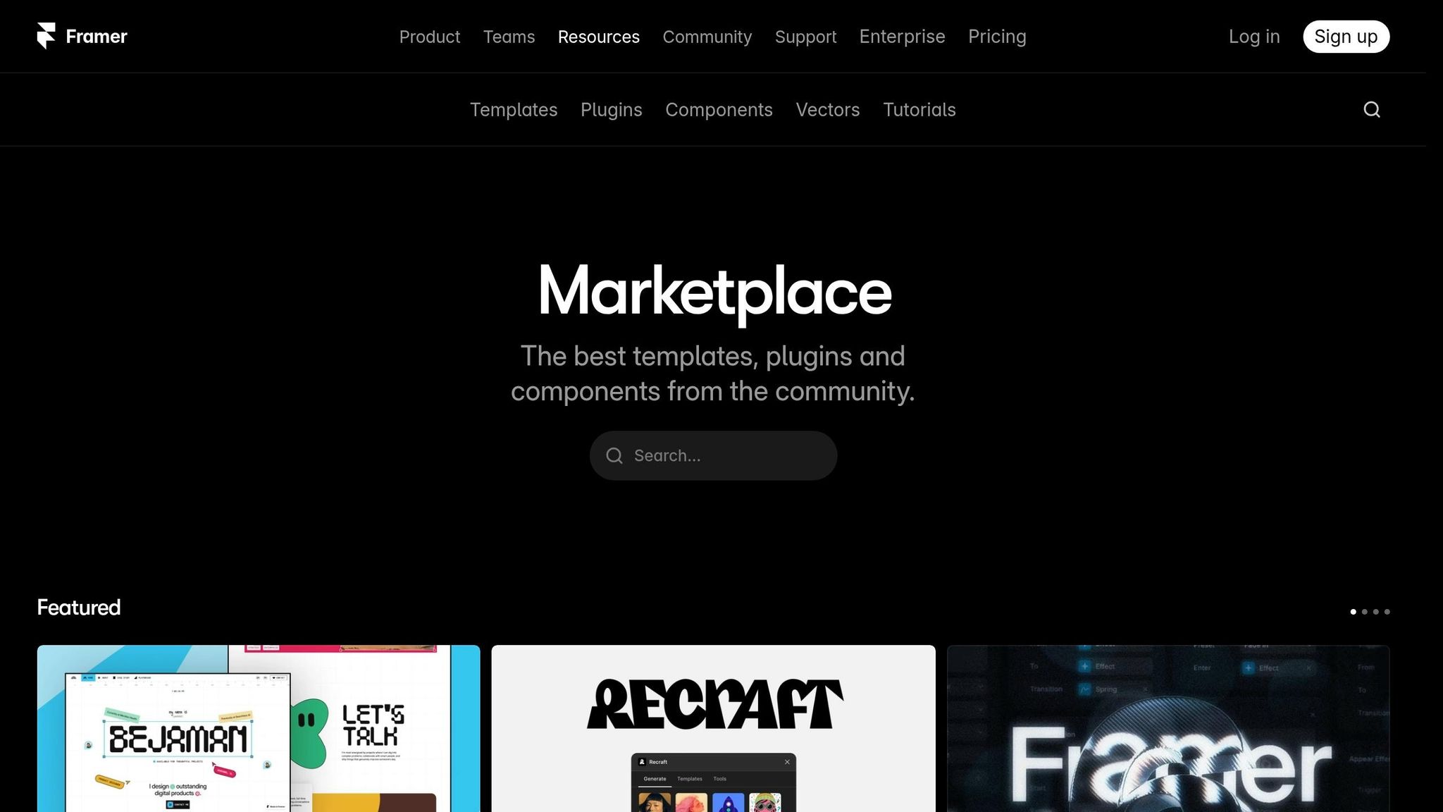 Framer Components Marketplace