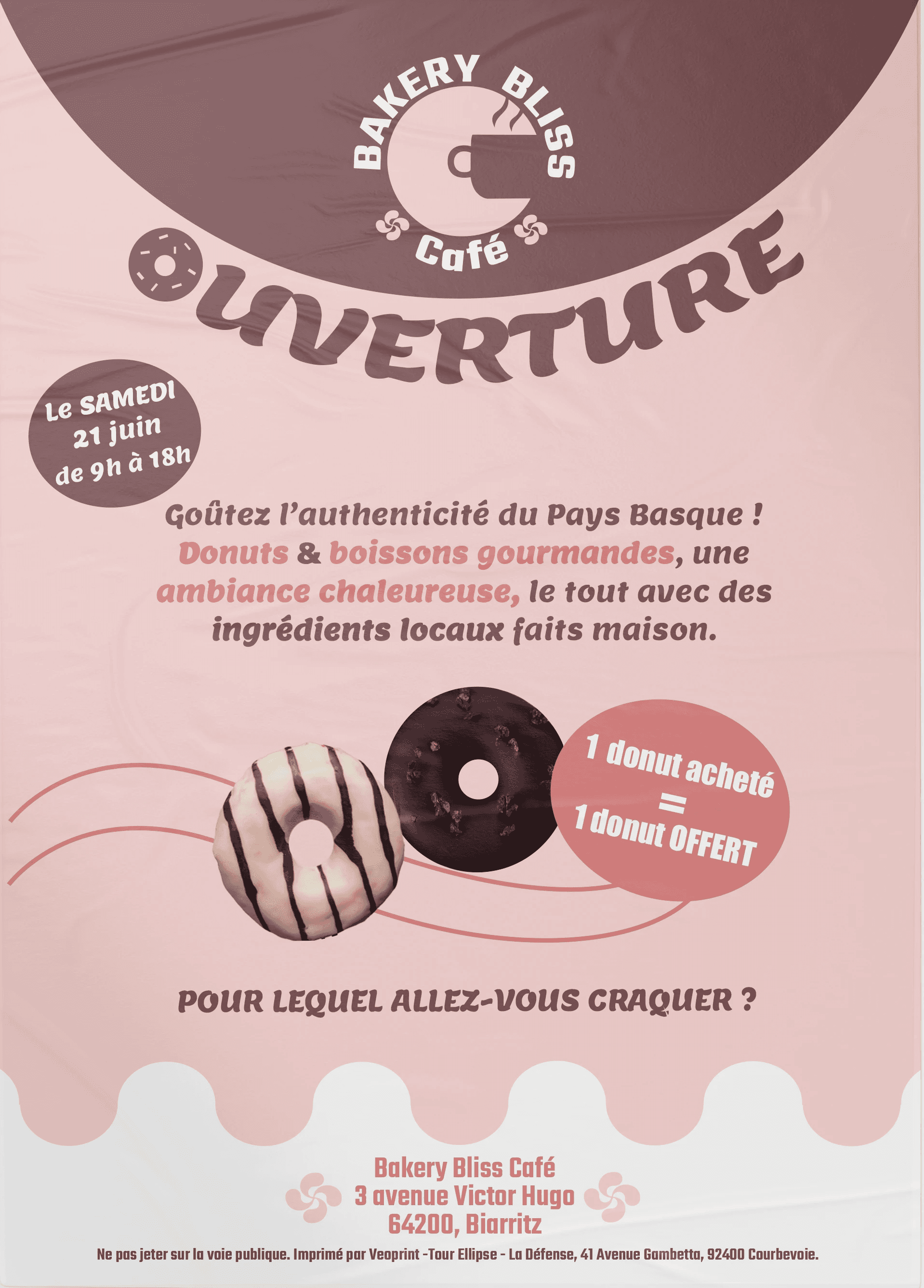 An orange flying car hovering in a dense futuristic city canyon