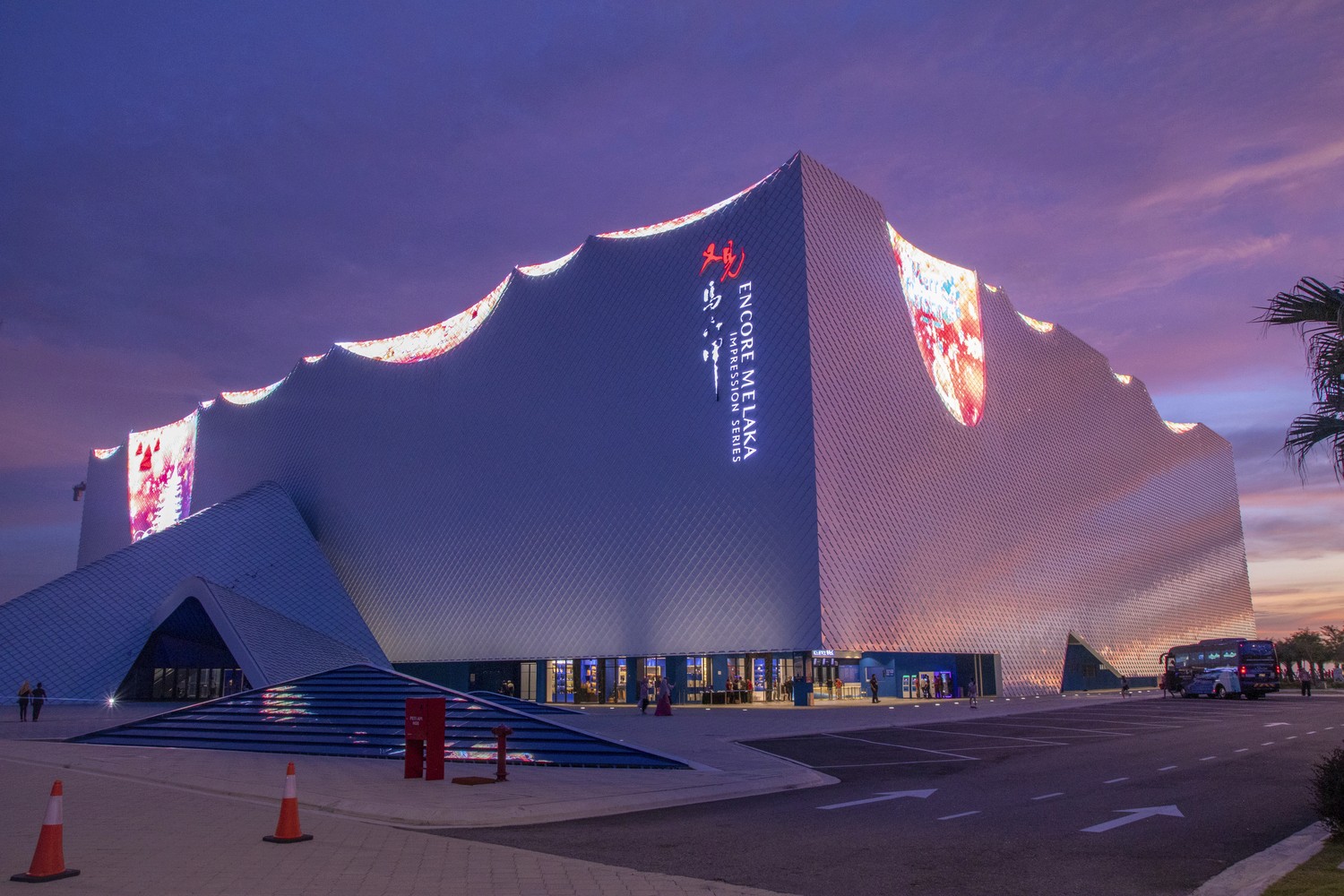 Exterior view of Encore Malacca Impressions Theatre project by Asima Architects