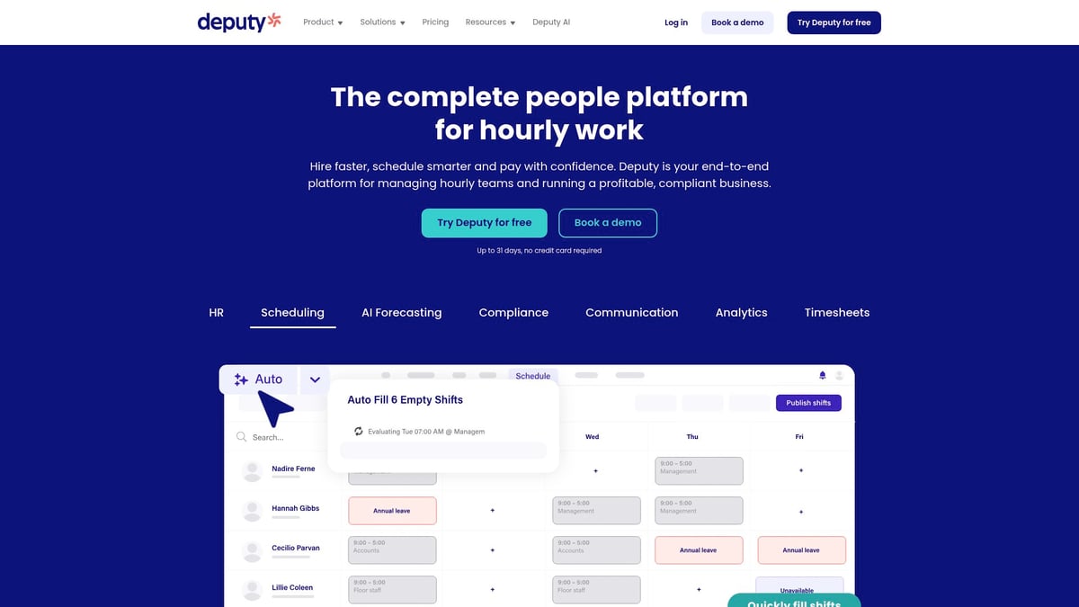 6 Leading Rota Software Solutions to Streamline Scheduling 2026 - Deputy
