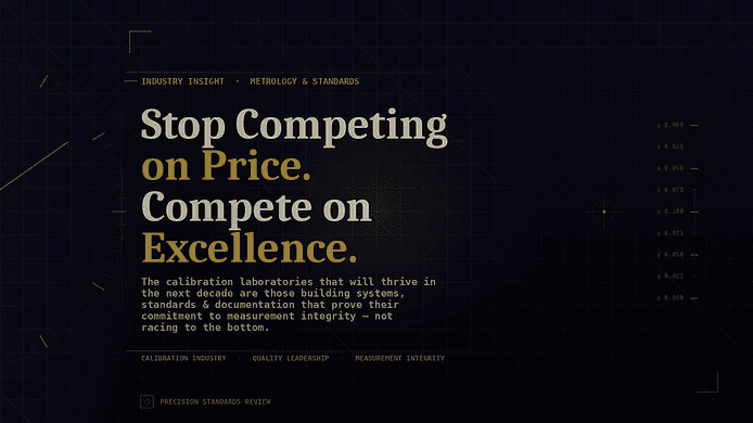 That is measurement confidence. And measurement confidence has a price that cannot be compared to a checkbox.