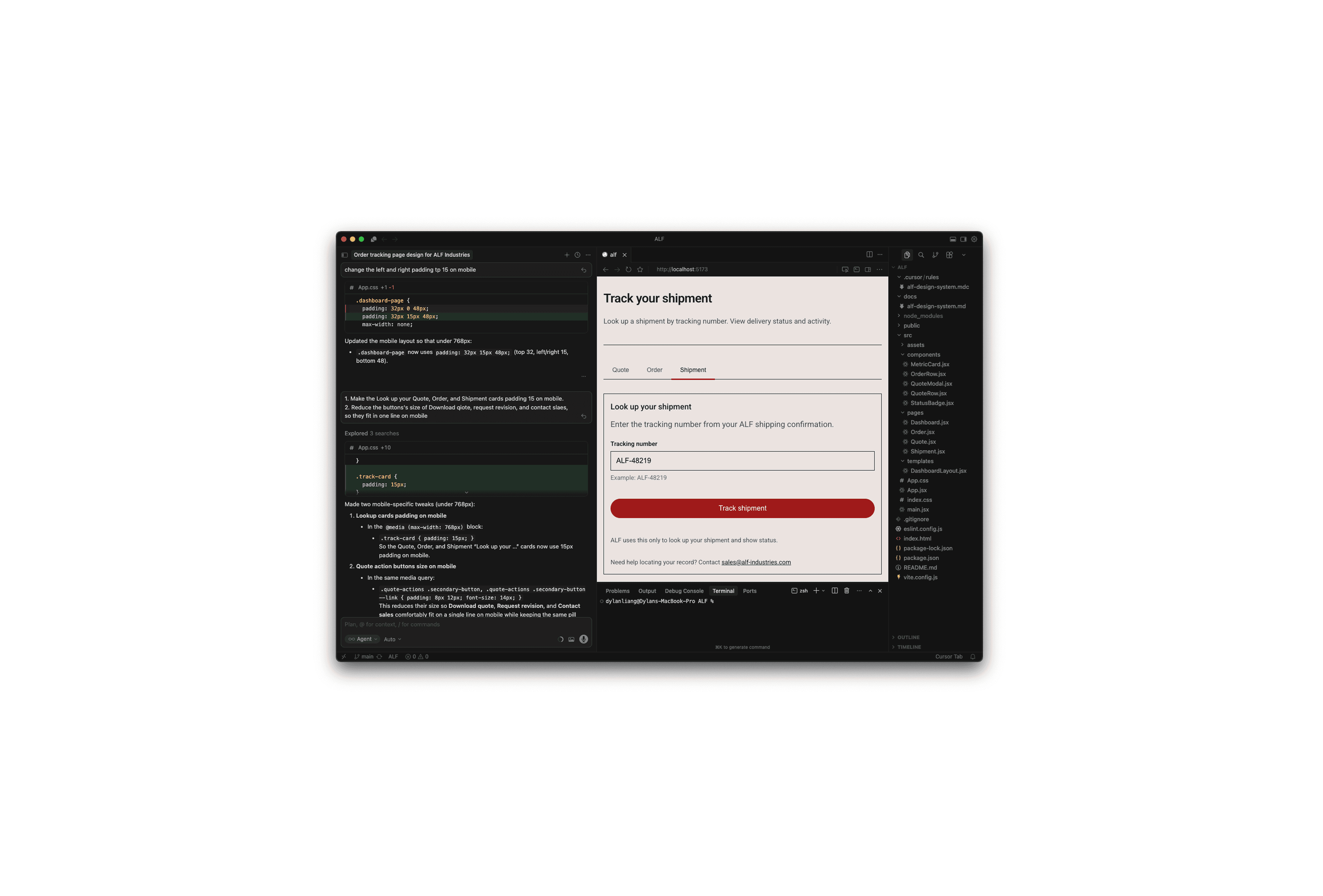 A mockup of screenshot for an app
